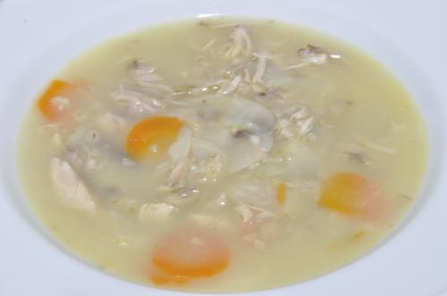 Pražský kuřecí vývar se žampiony a vločkami – Snadné recept z Česko kuchyně, hotový za 45 - 60 minut